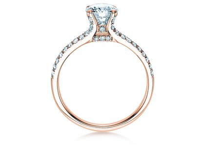 Verlovingsring Dynasty in 18K roségoud met diamanten 1,27ct G/SI