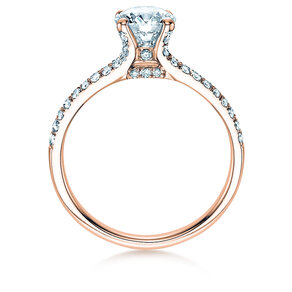 Verlovingsring Dynasty in 18K roségoud met diamanten 1,27ct G/SI