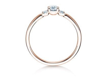 Verlovingsring Vivid Petite Diamond in roségoud