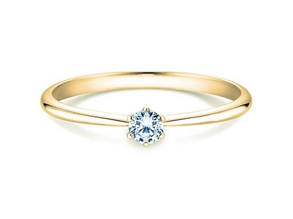 Verlovingsring Spirit in 9K geelgoud met Lab-grown diamant 0,15ct E/VS