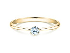 Verlovingsring Spirit in 9K geelgoud met Lab-grown diamant 0,15ct E/VS