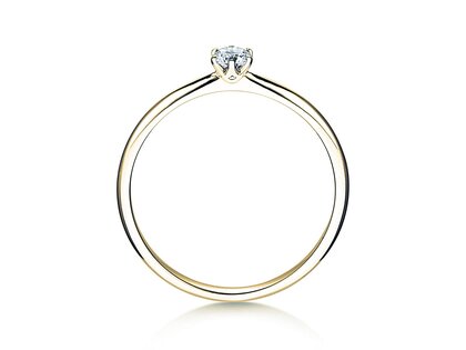 Verlovingsring Spirit in 9K geelgoud met Lab-grown diamant 0,15ct E/VS
