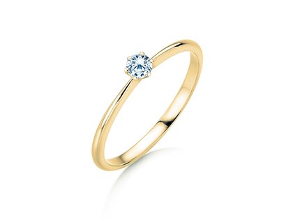 Verlovingsring Spirit in 9K geelgoud met Lab-grown diamant 0,15ct E/VS