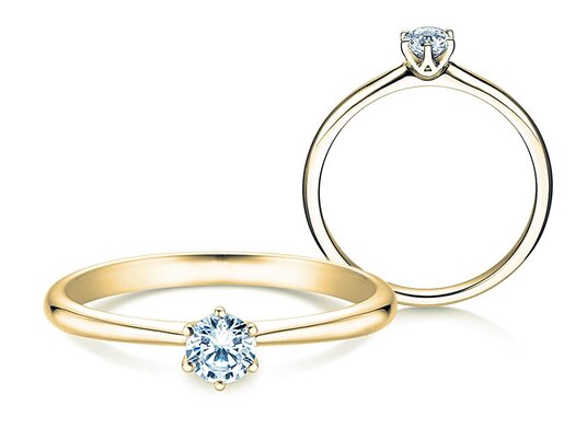 Verlovingsring Spirit in 9K witgoud met diamant 0,25ct H/SI
