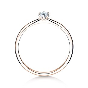 Verlovingsring Spirit in 9K roségoud met diamant 0,15ct H/SI