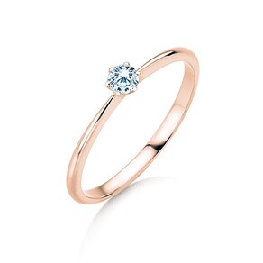 Verlovingsring Spirit in 9K roségoud met diamant 0,15ct H/SI