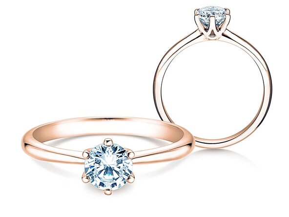 Verlovingsring Spirit in 14K roségoud met diamant 1,00ct H/SI