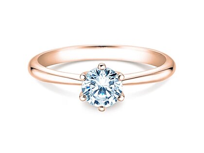 Verlovingsring Spirit in 14K roségoud met diamant 1,00ct H/SI