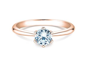 Verlovingsring Spirit in 14K roségoud met diamant 1,00ct H/SI
