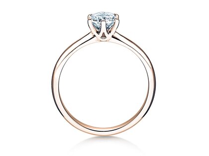Verlovingsring Spirit in 14K roségoud met diamant 1,00ct H/SI