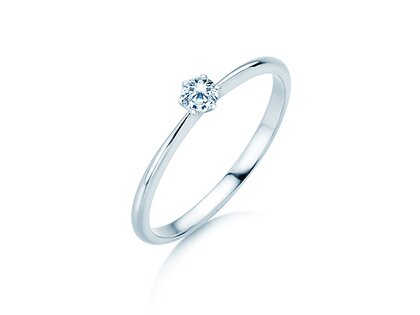 Verlovingsring Spirit in zilver 925/- met diamant 0,15ct G/VS