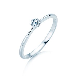 Verlovingsring Spirit in zilver 925/- met diamant 0,15ct G/VS