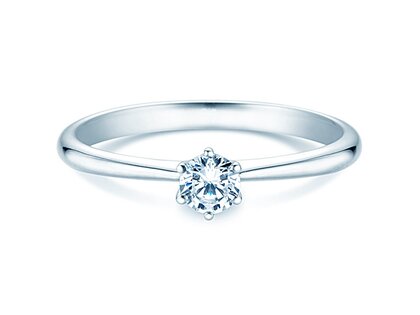 Verlovingsring Spirit in 18K witgoud met diamant 0,25ct H/SI