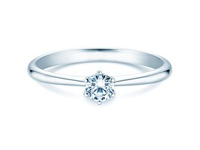 Verlovingsring Spirit in 18K witgoud met diamant 0,25ct H/SI
