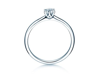Verlovingsring Spirit in 18K witgoud met diamant 0,25ct H/SI