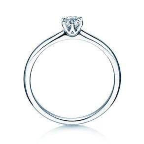 Verlovingsring Spirit in 18K witgoud met diamant 0,25ct H/SI