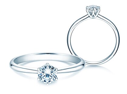 Verlovingsring Spirit in 18K witgoud met diamant 0,40ct G/SI