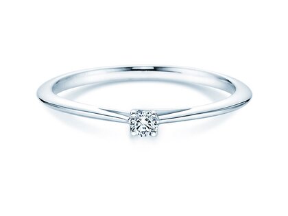 Verlovingsring Delight in 14K witgoud met diamant 0,07ct H/SI