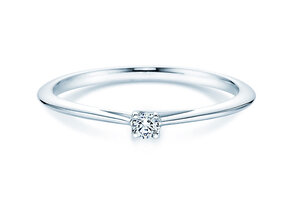 Verlovingsring Delight in 14K witgoud met diamant 0,07ct H/SI