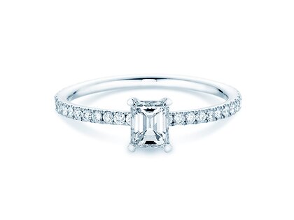 Verlovingsring Elaine in 14K witgoud met diamanten 0,86ct G/VS