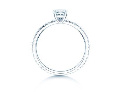 Verlovingsring Elaine in 14K witgoud met diamanten 0,86ct G/VS