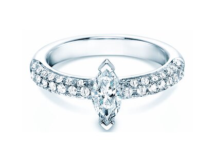 Verlovingsring Louis in 18K witgoud met diamanten 1,12ct G/SI