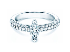 Verlovingsring Louis in 18K witgoud met diamanten 1,12ct G/SI