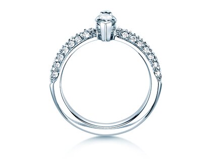 Verlovingsring Louis in 18K witgoud met diamanten 1,12ct G/SI