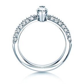 Verlovingsring Louis in 18K witgoud met diamanten 1,12ct G/SI