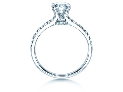 Verlovingsring Dynasty in 18K witgoud met diamanten 1,27ct G/SI