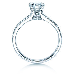 Verlovingsring Dynasty in 18K witgoud met diamanten 1,27ct G/SI