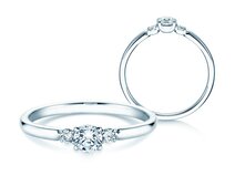 Verlovingsring Vivid Petite Diamond in 14K witgoud met diamanten 0,30ct G/SI