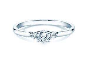 Verlovingsring Vivid Petite Diamond in 14K witgoud met Lab-grown diamanten 0,30ct E/VS