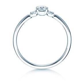 Verlovingsring Vivid Petite Diamond in 14K witgoud met Lab-grown diamanten 0,30ct E/VS