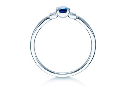 Verlovingsring Vivid Petite in witgoud