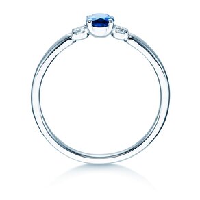 Verlovingsring Vivid Petite in witgoud