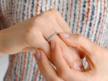 Verlovingsring Dusk in 14K witgoud met Lab-grown diamanten 0,55ct E/VS