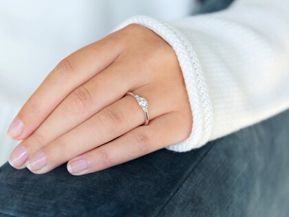 Verlovingsring Vivid Diamond in 14K witgoud met Lab-grown diamanten 0,31ct E/VS