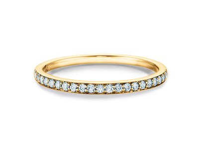 Verlovingsring Alliance-/Eternityring in 14K geelgoud met diamanten 0,21ct G/SI