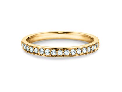 Verlovingsring Alliance-/Eternityring in 18K geelgoud met diamanten 0,255ct G/SI