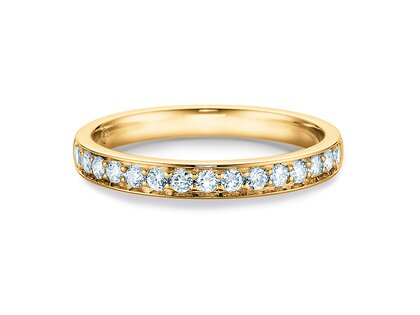 Verlovingsring Alliance-/Eternityring in 14K geelgoud met diamanten 0,30ct G/SI