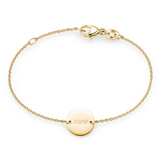 Armband Leo Petite in 9K geelgoud, 13cm