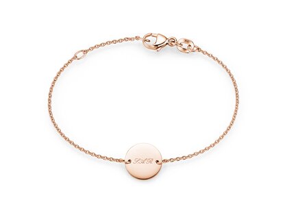 Armband Leo Petite in 14K roségoud, 12cm