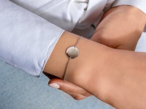 Armband Leo in zilver 925/-, 16cm