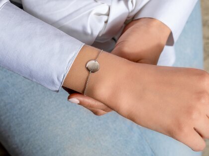 Armband Leo in zilver 925/-, 16cm