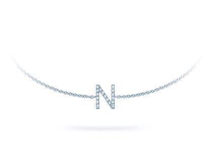 Armband Mia I in 14K witgoud met diamanten 0,05ct G/SI, 17cm