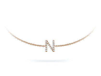 Armband Mia I in 14K roségoud met diamanten 0,05ct G/SI, 17cm