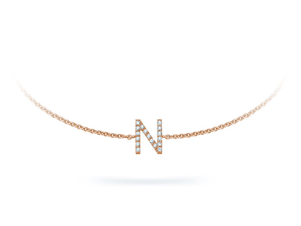 Armband Mia I in 14K roségoud met diamanten 0,05ct G/SI, 17cm
