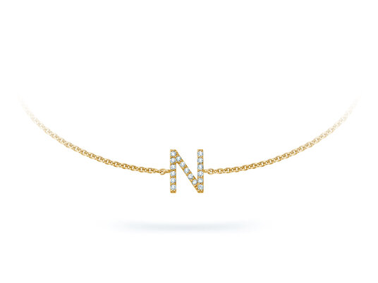 Armband Mia I in 14K geelgoud met diamanten 0,05ct G/SI, 17cm