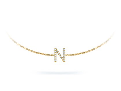 Armband Mia I in 14K geelgoud met diamanten 0,05ct G/SI, 17cm